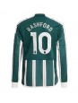 Manchester United Marcus Rashford #10 Replika Borta Kläder 2023-24 Långärmad